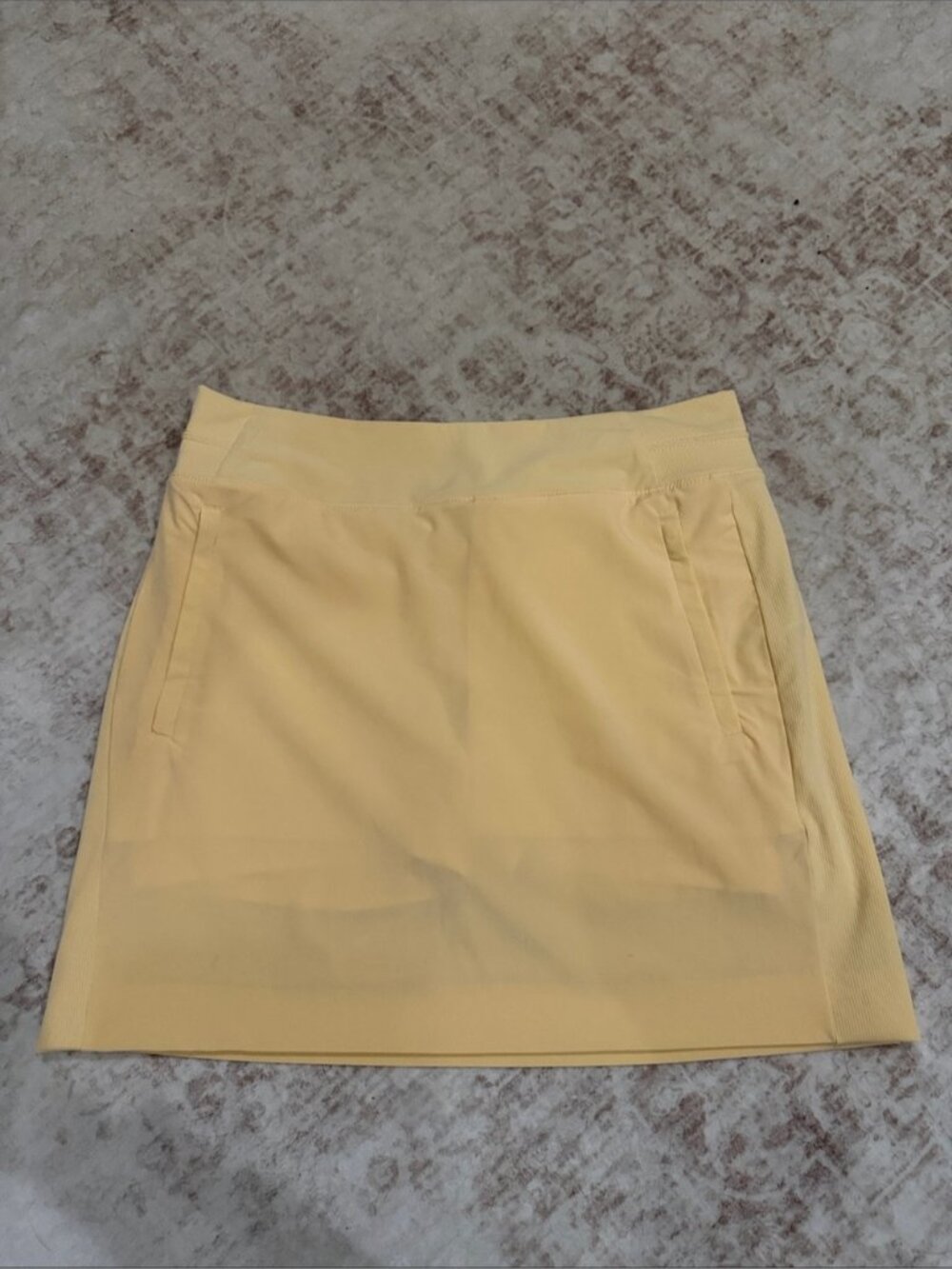 Light Yellow Athletic Mini Skort